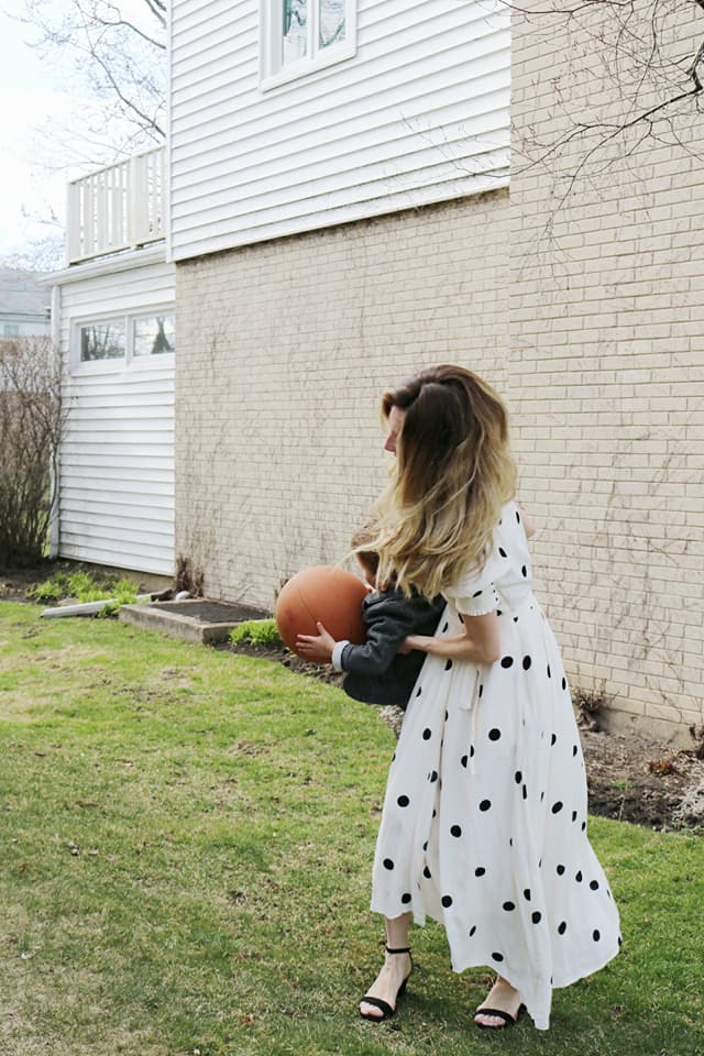 Anthropologie dress polka dot dress